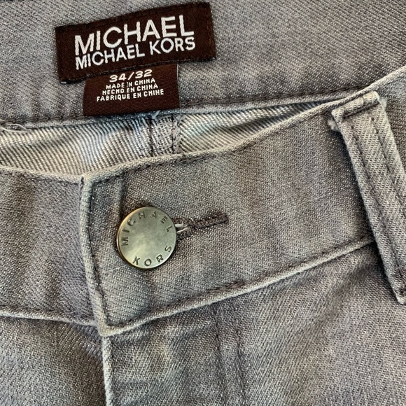 Michael Kors Gray Long Jeans Pants Size 34/32 - Picture 12 of 17
